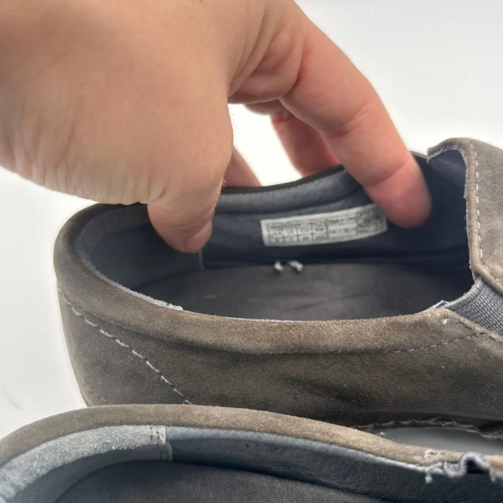 Vionic Addison Loafers Women Sz 9 Grey Suede Orthopedic Comfort Shoes